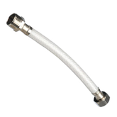 Flexibles manguera blanca para agua con p./ cromados