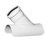 Ramal postizo a 45°