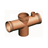 Ramal doble 90° con ventilación Diám. 50