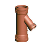 Ramal simple 45° ventilación invertido