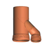 Ramal invertido 45° MH (paralelo)