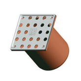 Portarejilla con rejilla acero inoxidable